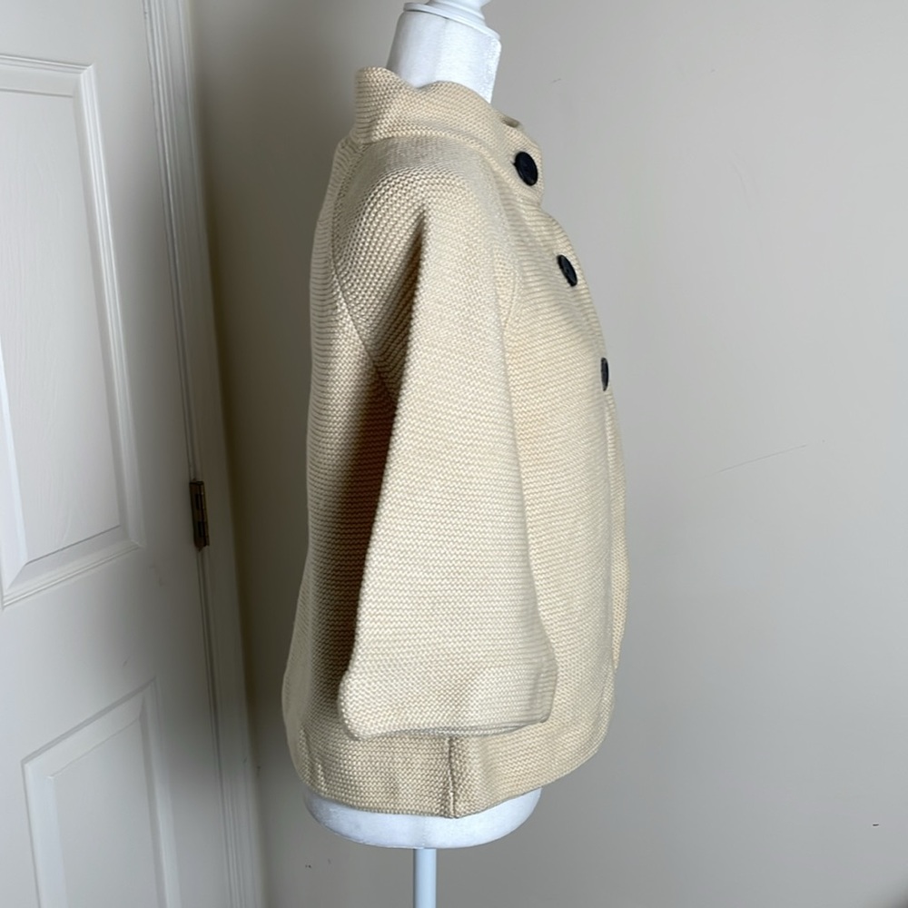 Banana Republic Cream Button-Up Wool Cardigan - Picture 4 of 8